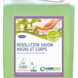Savon mains et corps RESOLUTIONS amande 5 L Ecolabel