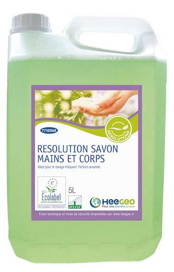 Savon mains et corps RESOLUTIONS amande 5 L Ecolabel