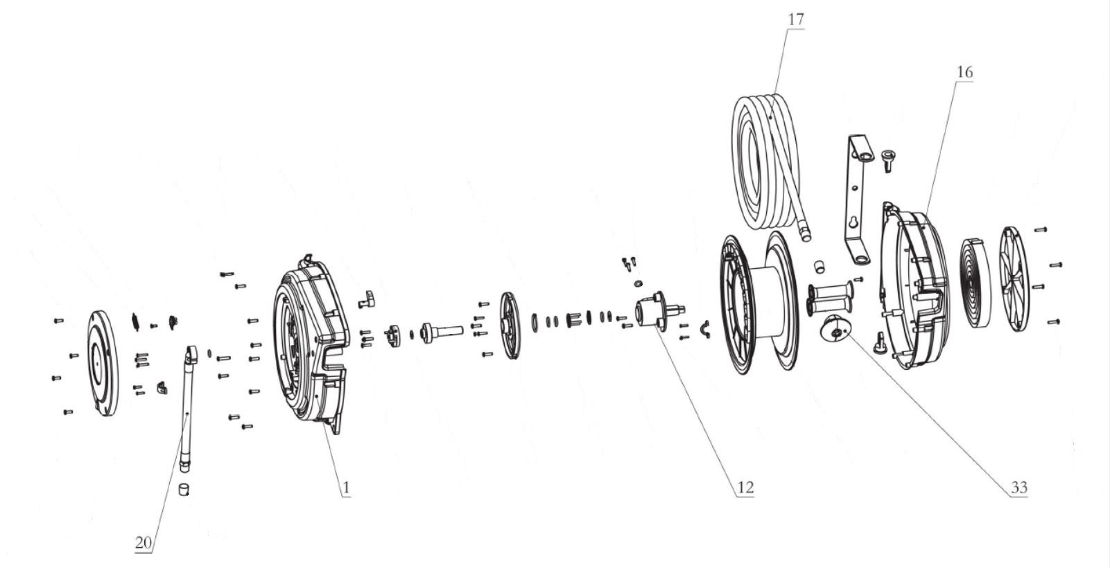 Enrouleur air comprimé Cedrey 9 m 3/8''