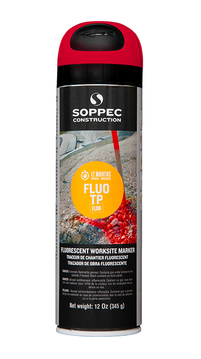 Traceur de chantier SOPPEC Fluo TP fluorescent