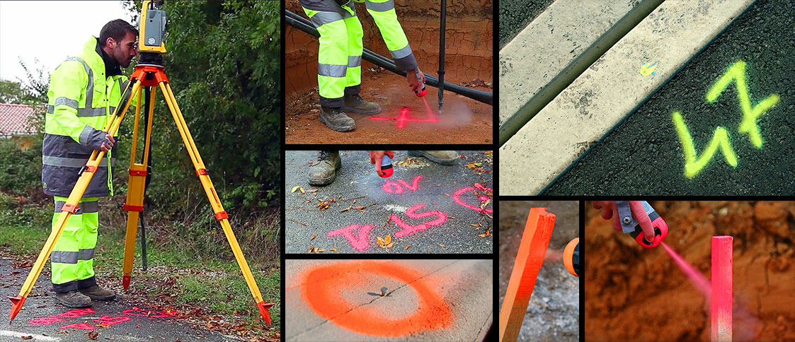 Traceur de chantier SOPPEC Fluo TP fluorescent