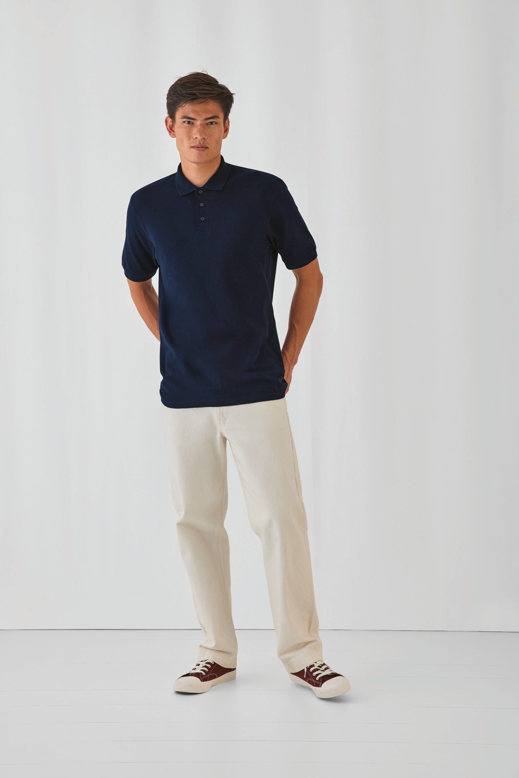 Polo B&C Safran homme