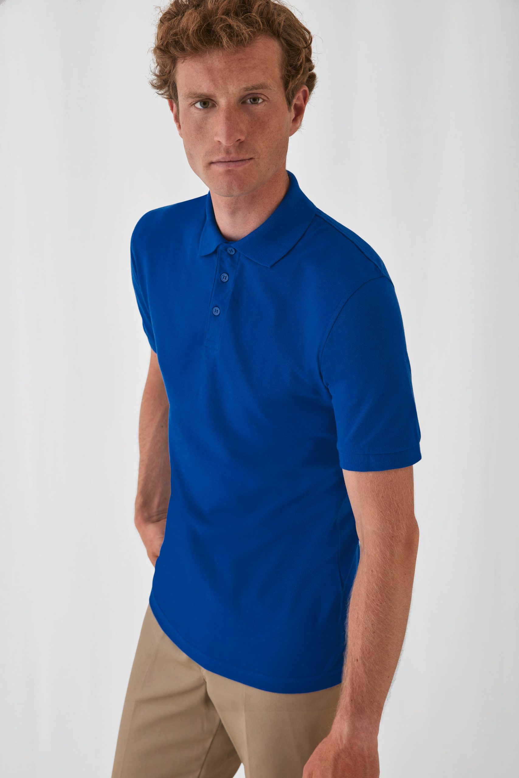 Polo B&C Safran homme