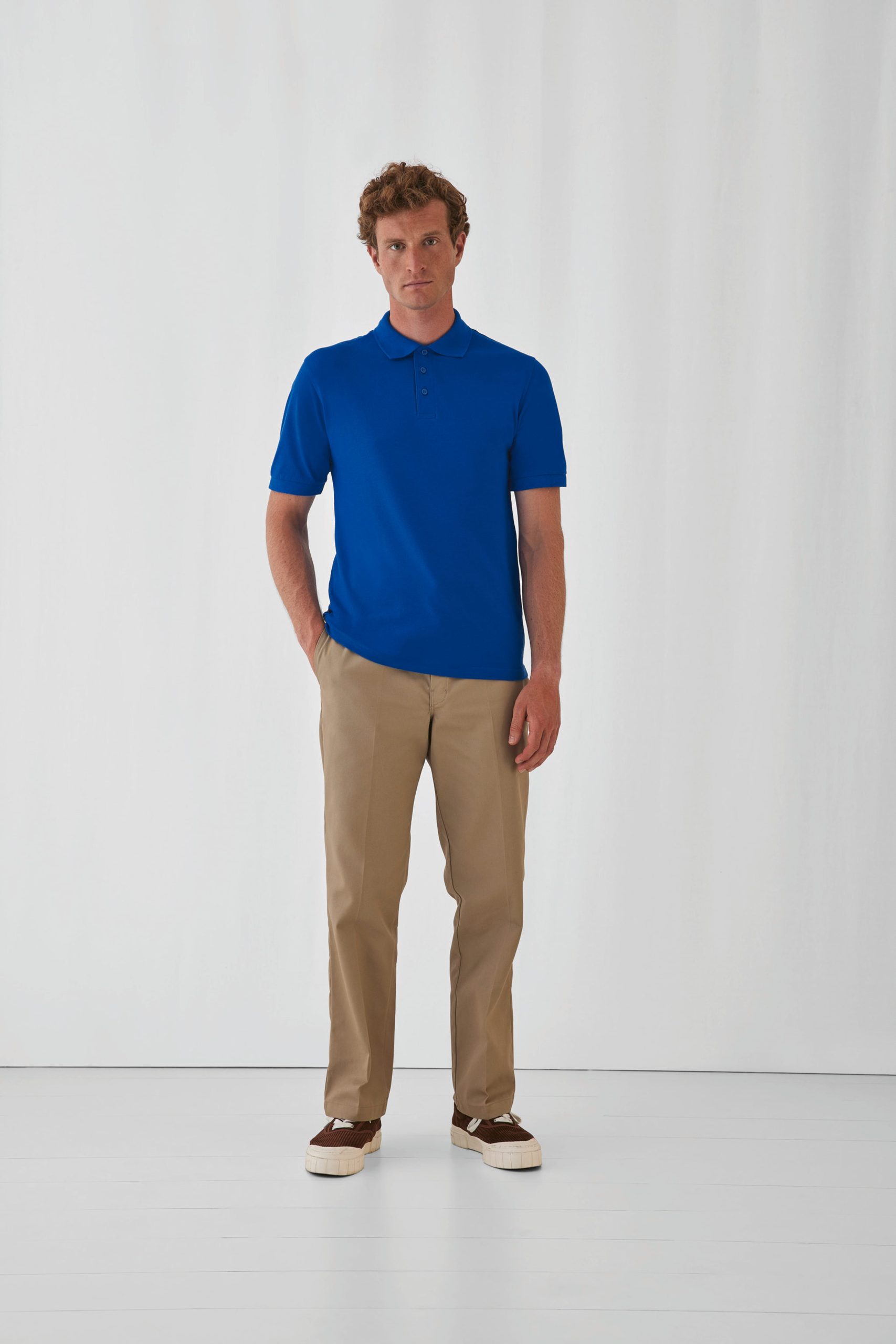 Polo B&C Safran homme