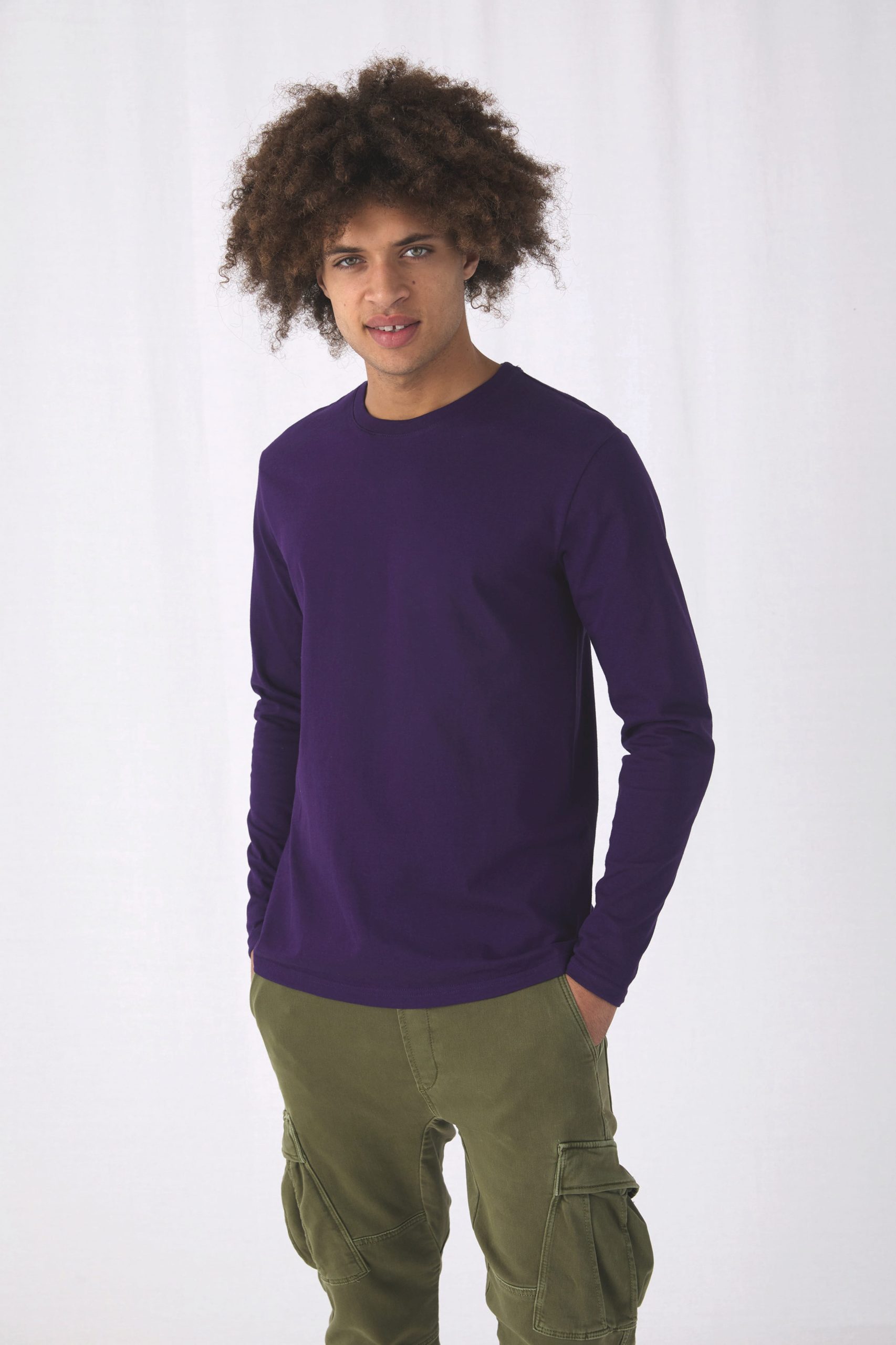 T-shirt B&C homme manches longues #E190