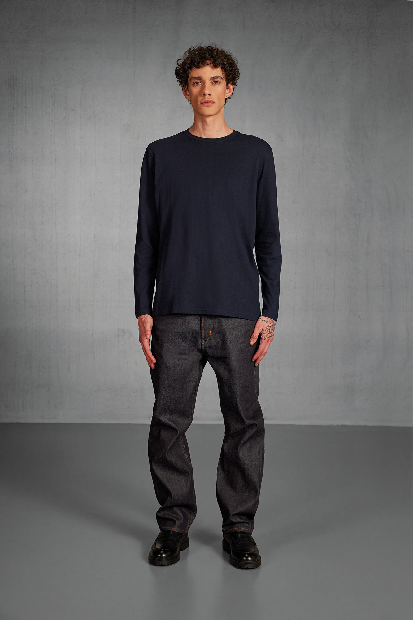 T-shirt B&C homme manches longues #E190