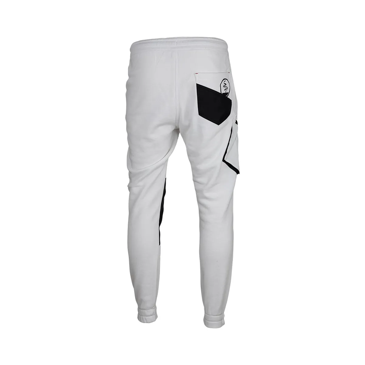 Pantalon LMA 1880 Podium molleton blanc noir